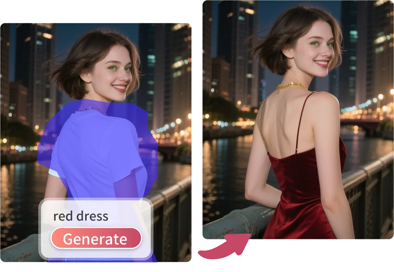 Designing fashion visual effects for models with AI clothes remover