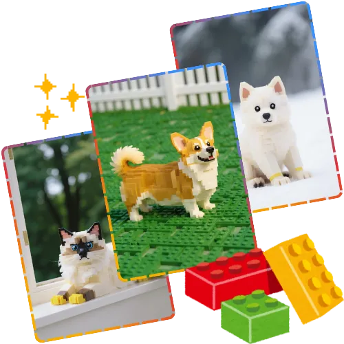 Photo to Lego for Pet Portraits