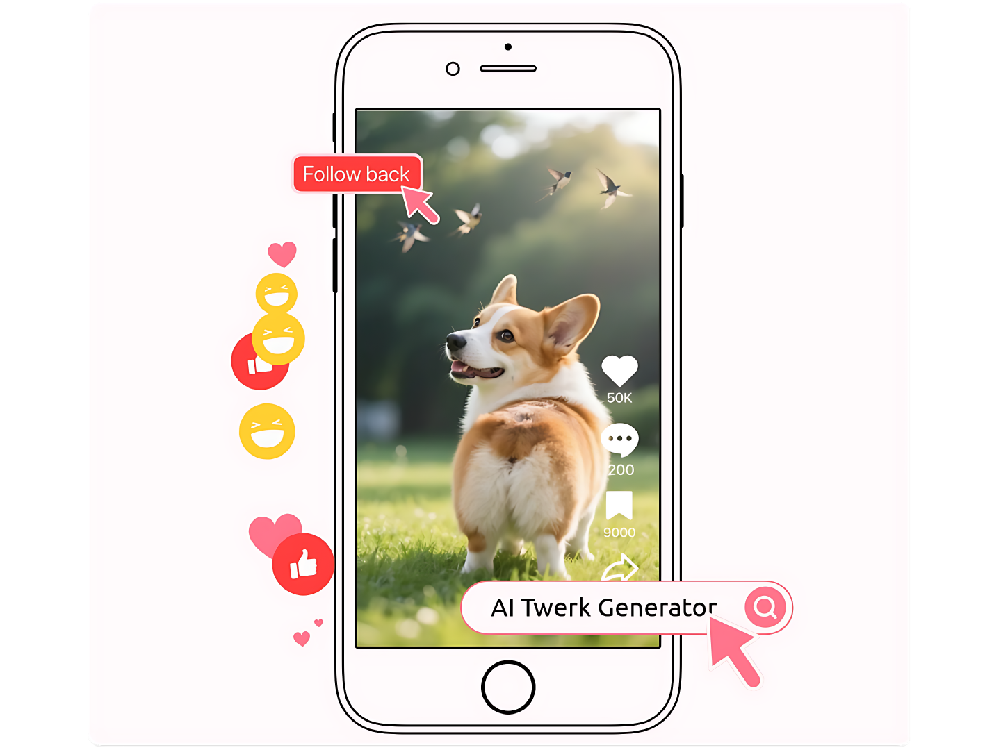 Corgi Twerking Cutely - Pet Content That Pops