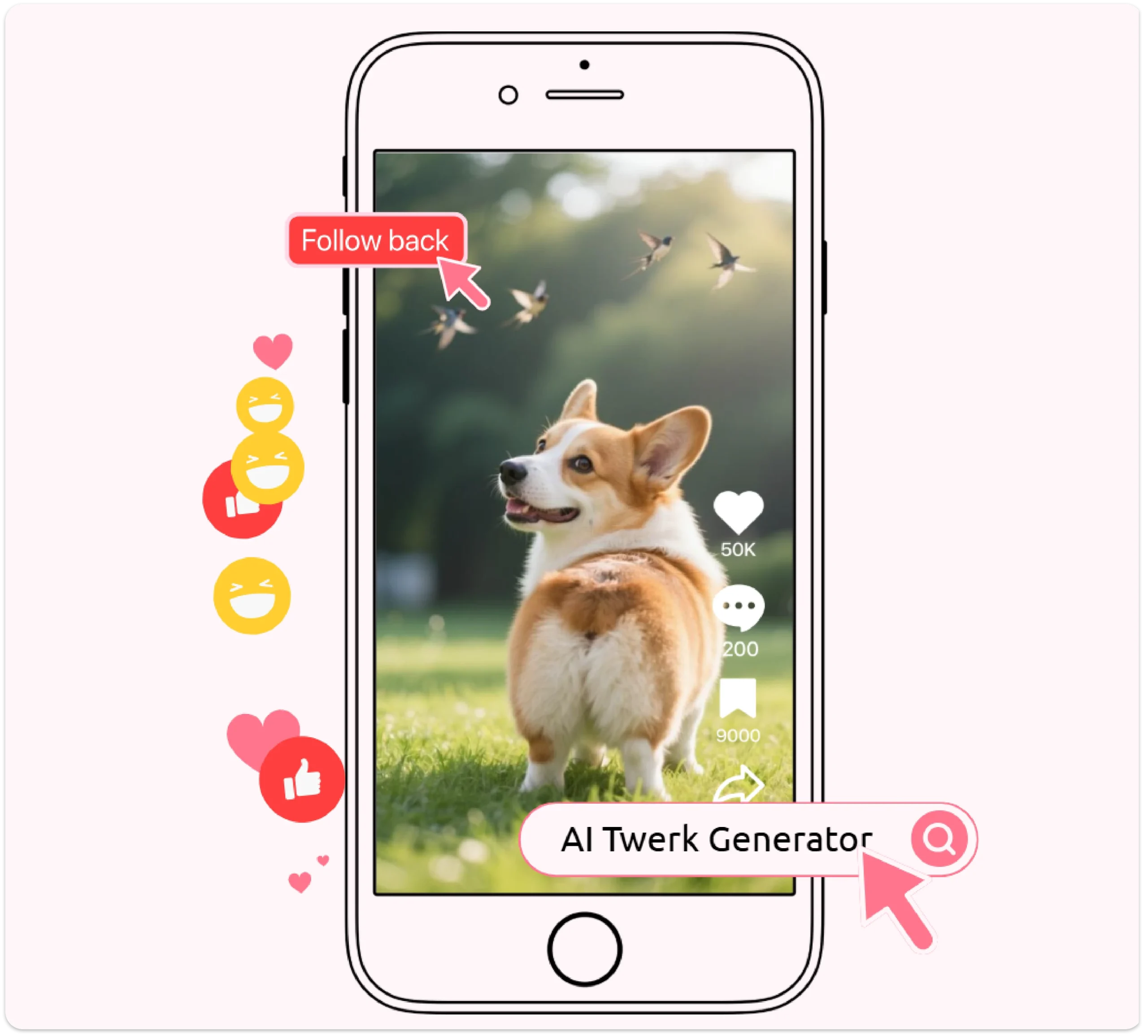 Corgi Twerking Cutely - Pet Content That Pops