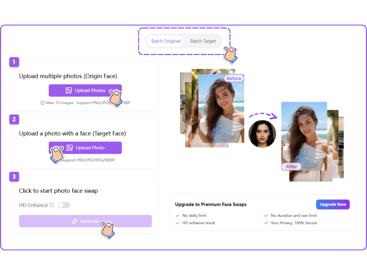 How to Use AI Batch Face Swap in 3 Simple Steps