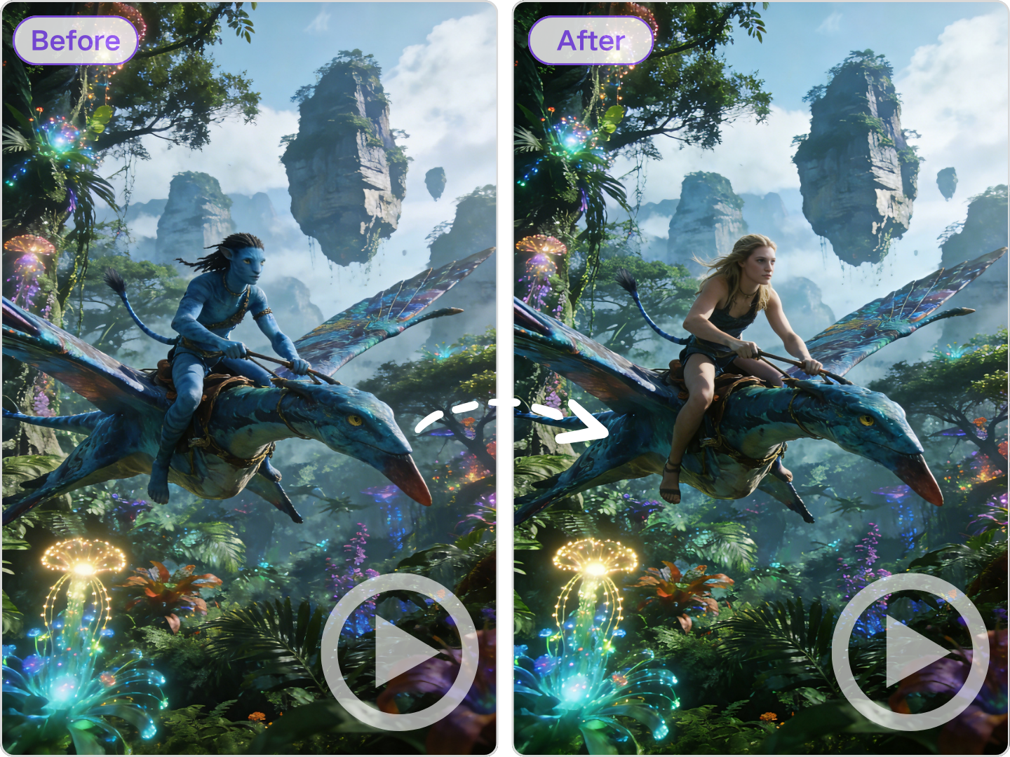 Advanced AI Character Swap Technology