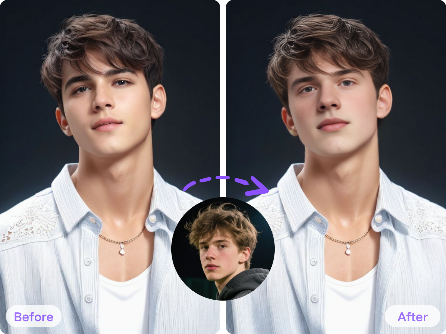 Use the Photo Face Swap Tool of Deepfake AI