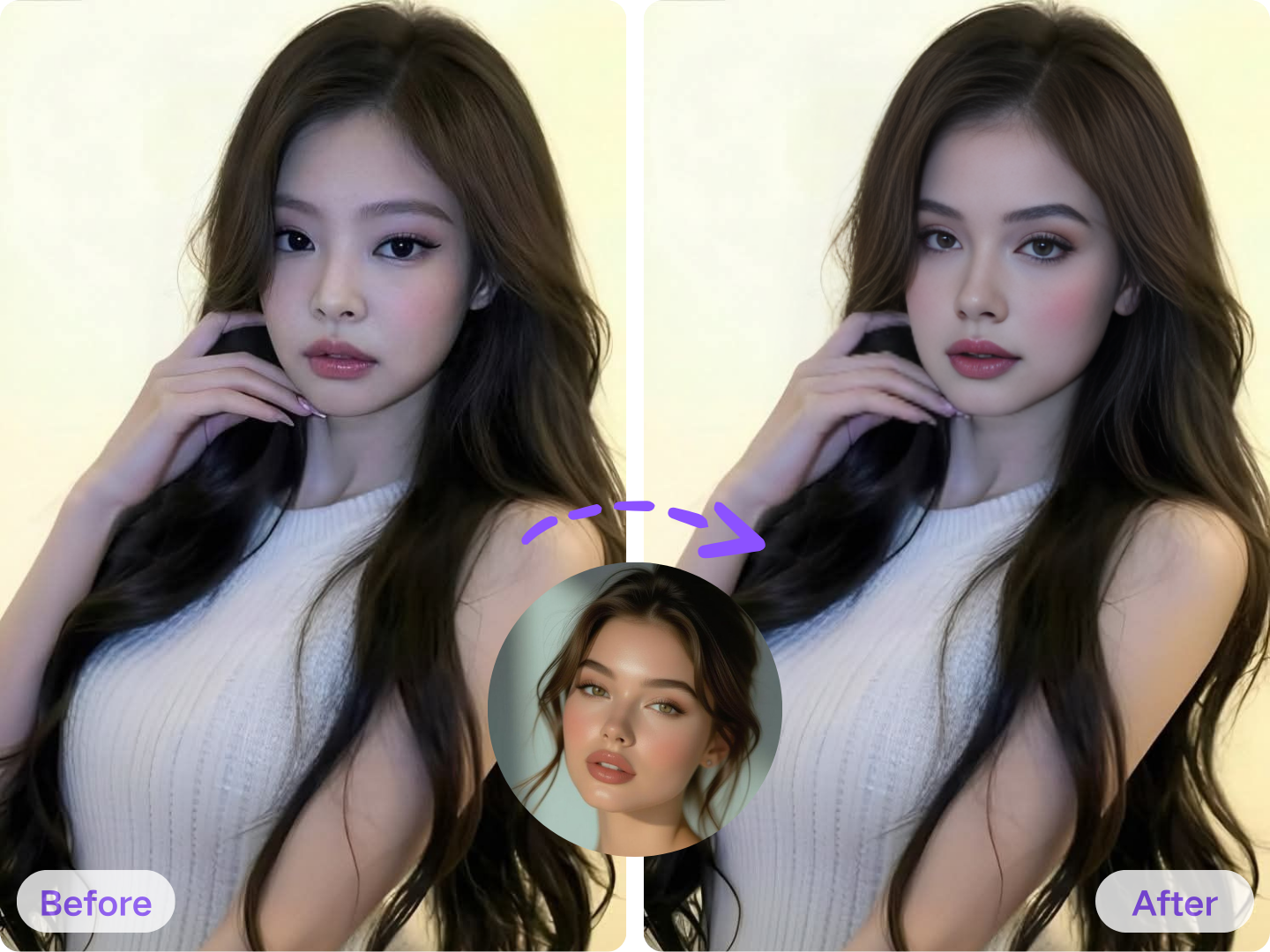 딥 페이크 사이트에서 빠르고 자연스러운 AI 페이스 스왑