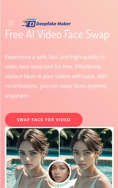 Step 1: Open Deepfake Maker Website