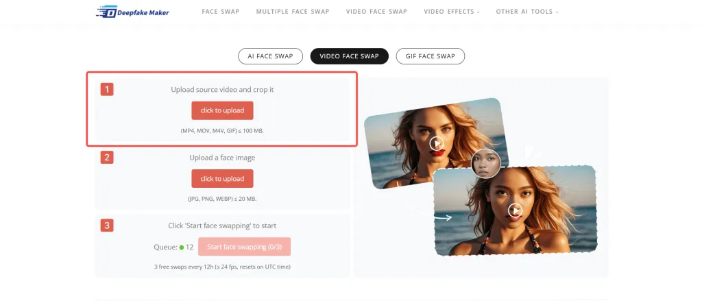 Step 2: Upload Source Video