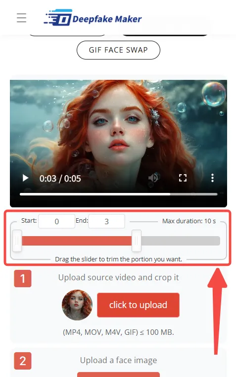 Step 3: Trim Video on Screen
