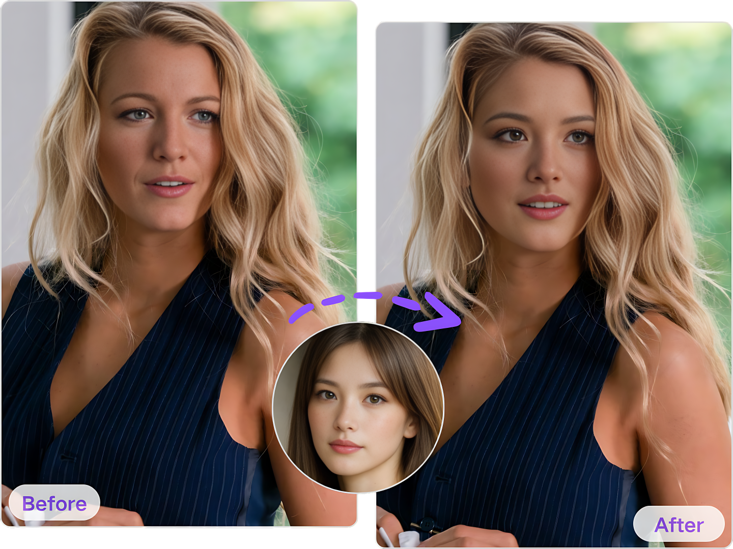 Become the Protagonist with GIF Face Swap