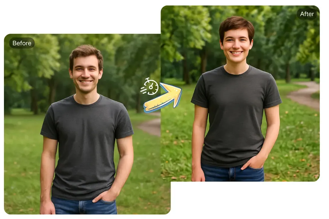 AI Photo Gender Swap