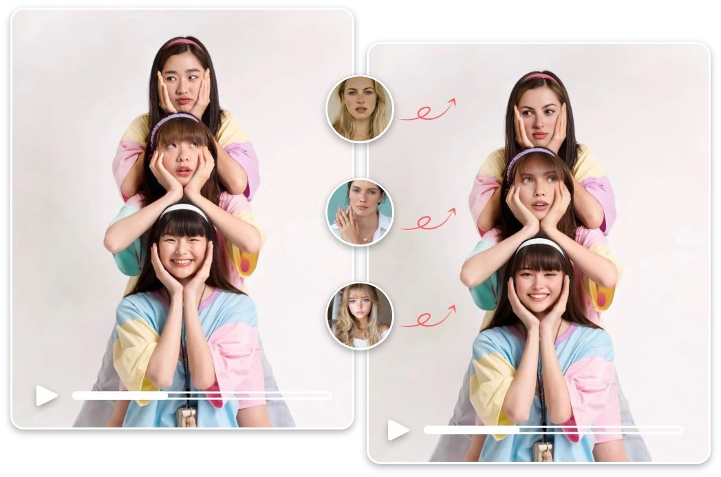 Create Fun Group Videos with Video Face Swap