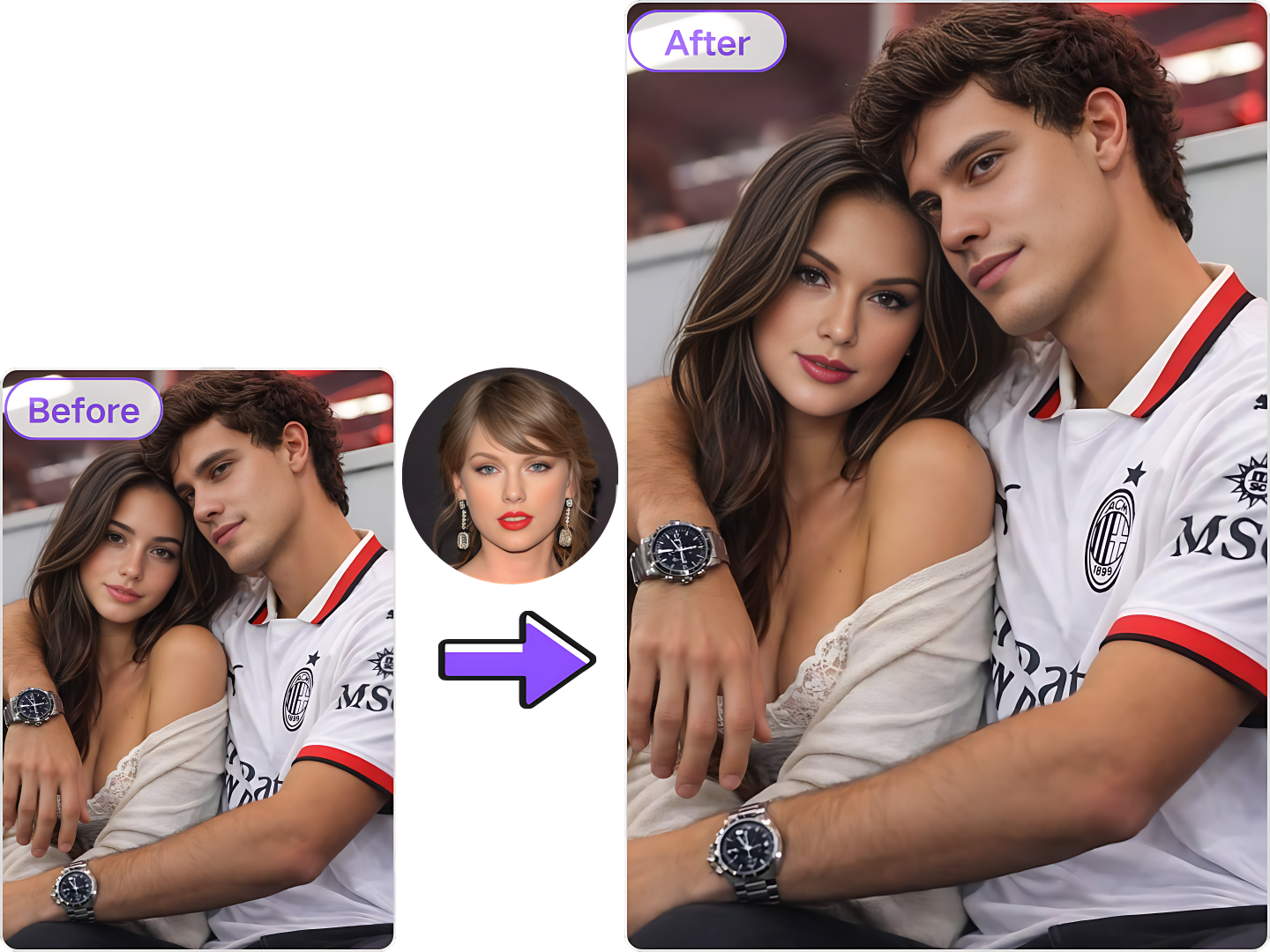 Turn Your Girlfriend into a Star with Multiple Face Swap AI