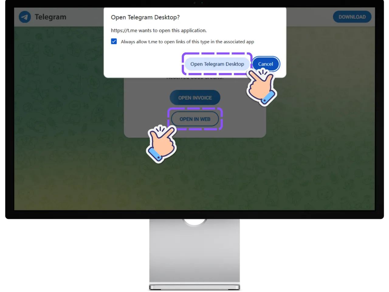 Go to the Payment Page