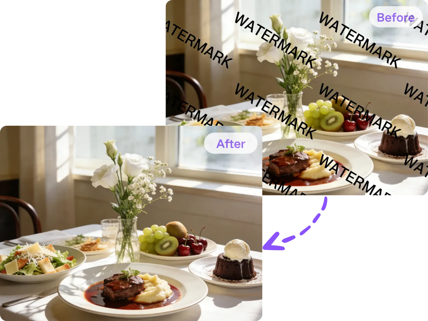 Watermark Remover in the AI Photo Editor: Clean Up Owned Assets