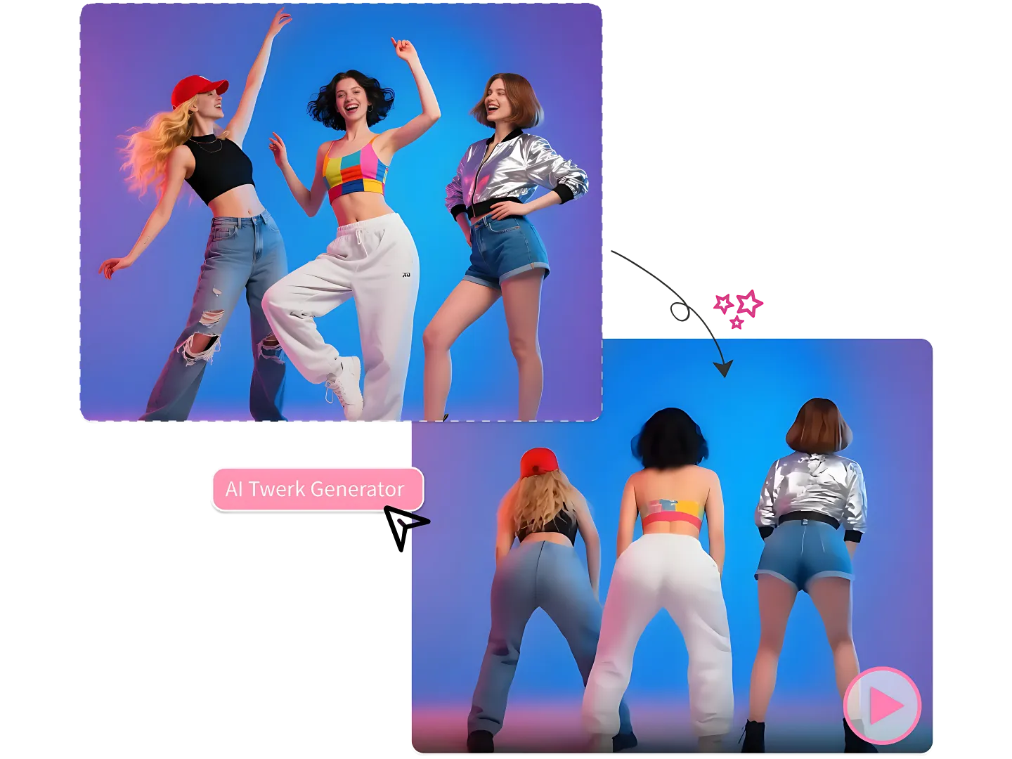 Twerk Party Mode - Bring the Hype with Group Videos