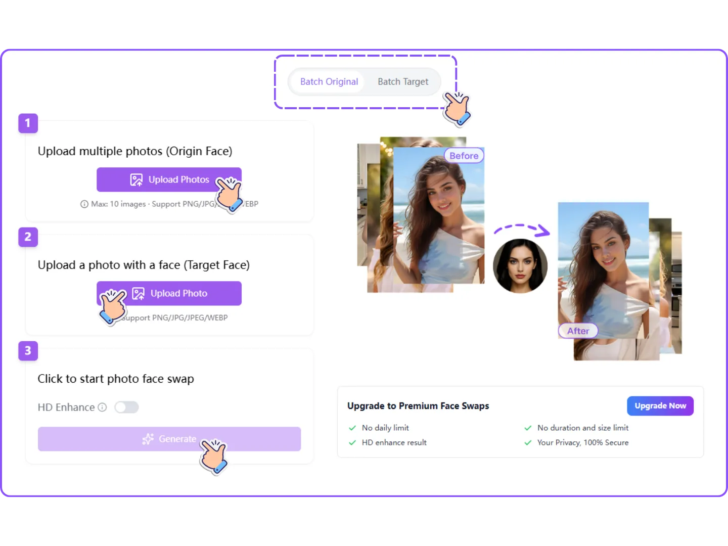 How to Use AI Batch Face Swap in 3 Simple Steps