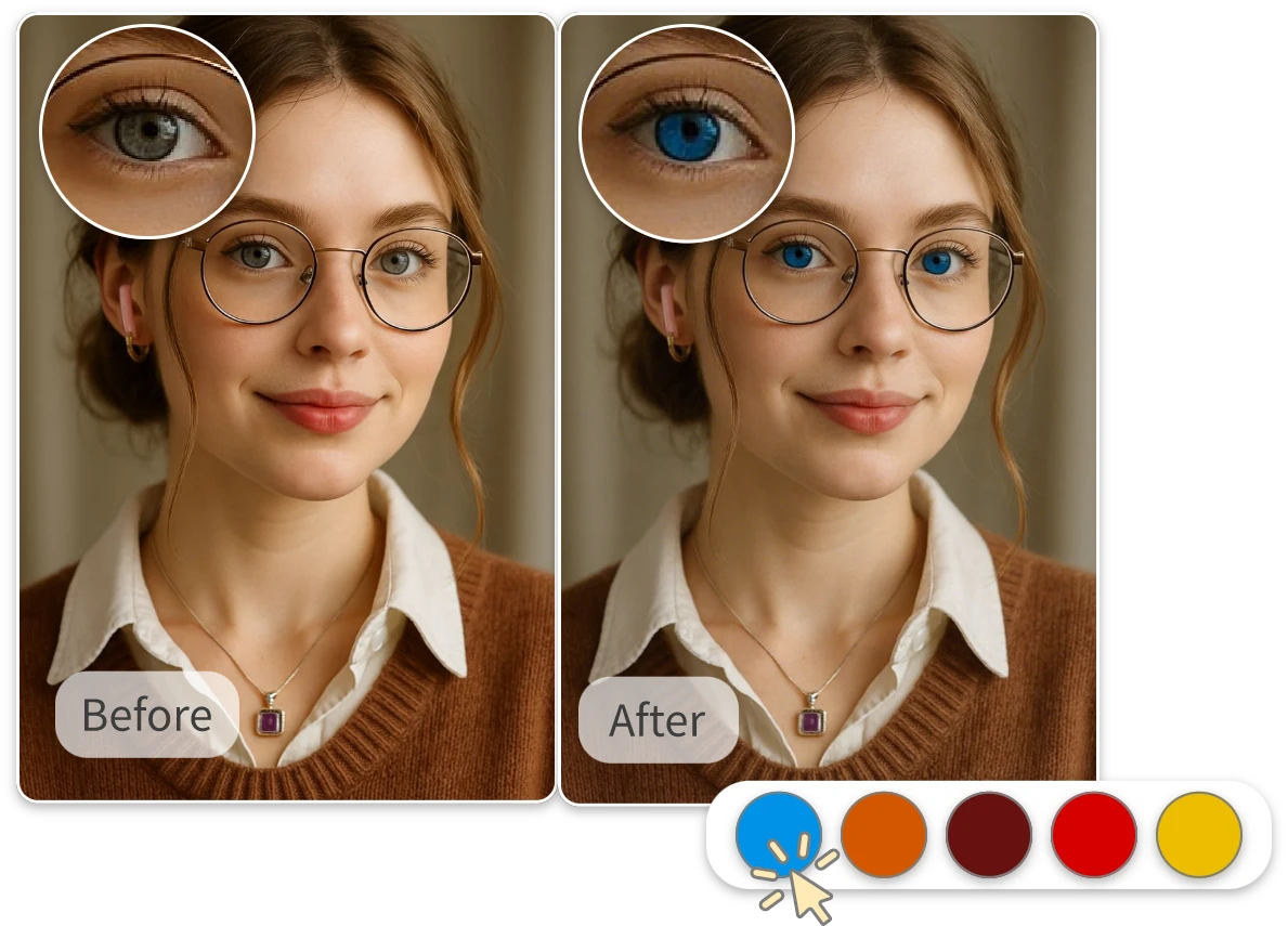 AI Change Eye Color