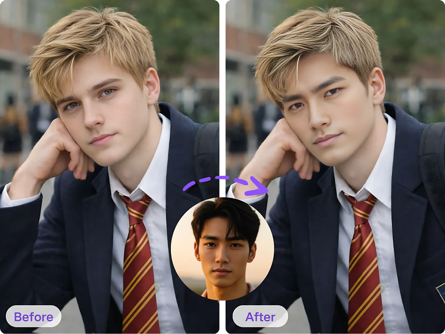 High Quality Output of Deep Face AI Free