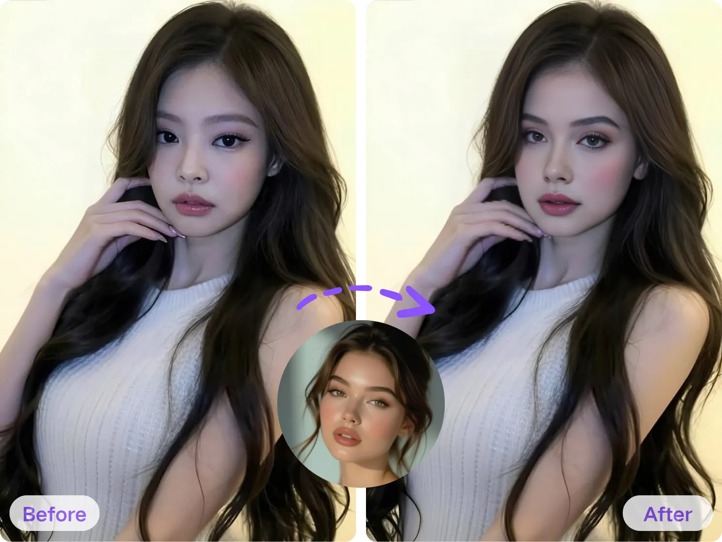 딥 페이크 사이트에서 빠르고 자연스러운 AI 페이스 스왑