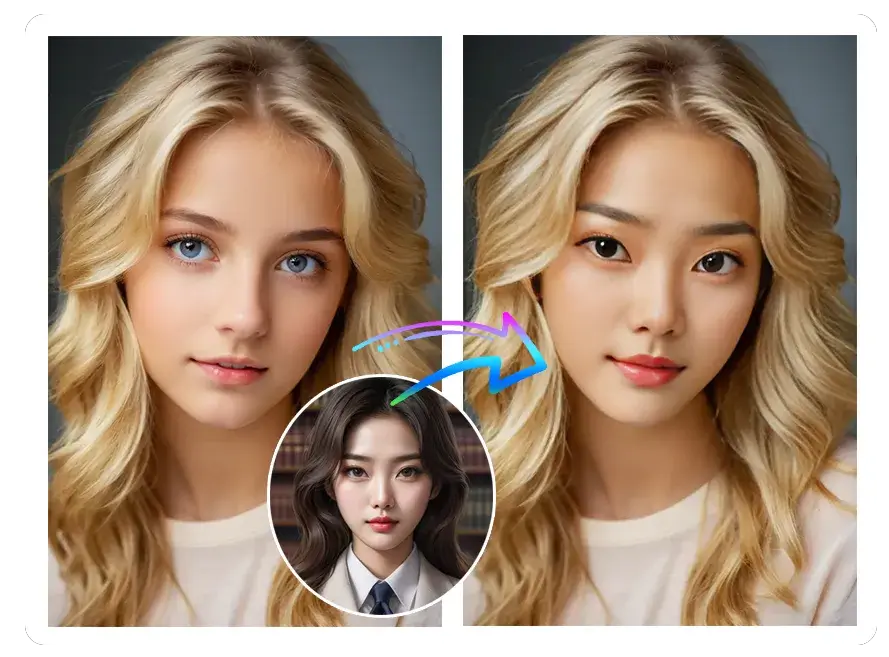 Step 3 swap multiple faces