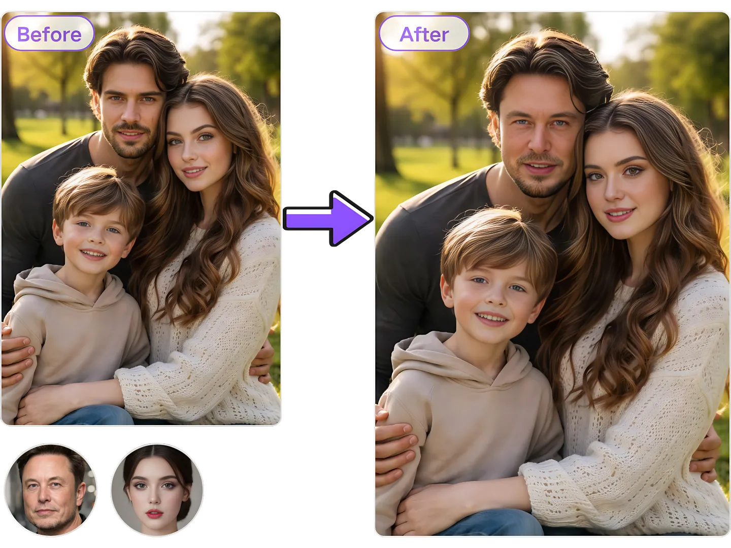 Create Family Moments Using AI Multiple Face Swap