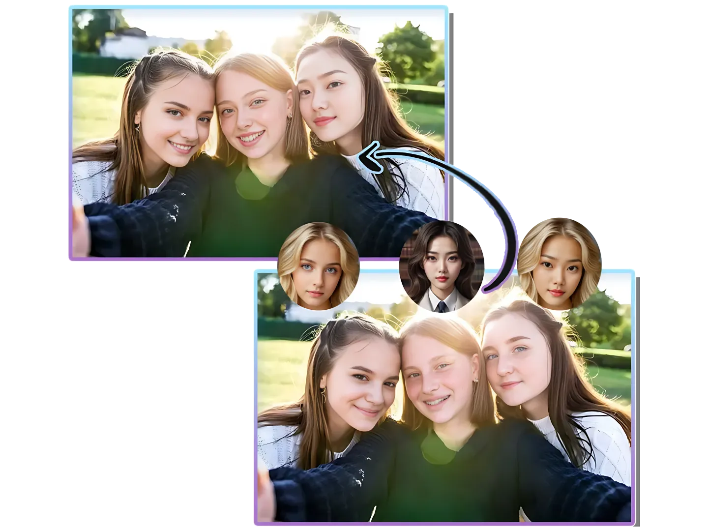 Multiple Face Swap AI Online Free for Group Photos