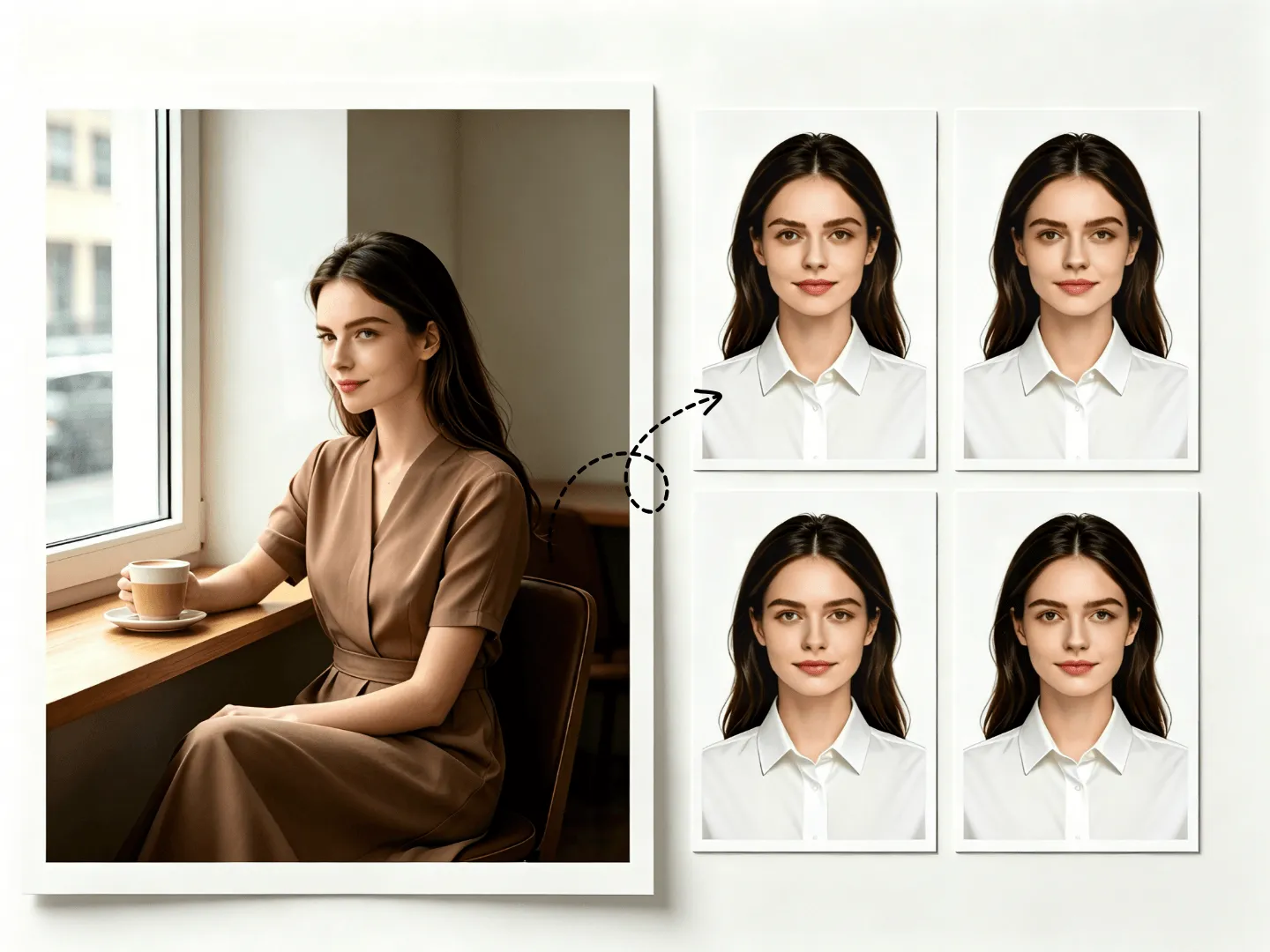 Passport photo maker example