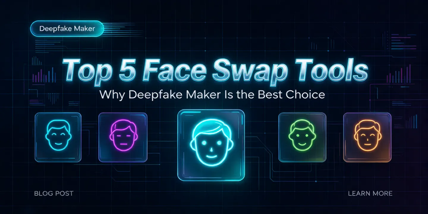 Top 5 Face Swap Tools: Why Deepfake Maker Is the Best Choice 