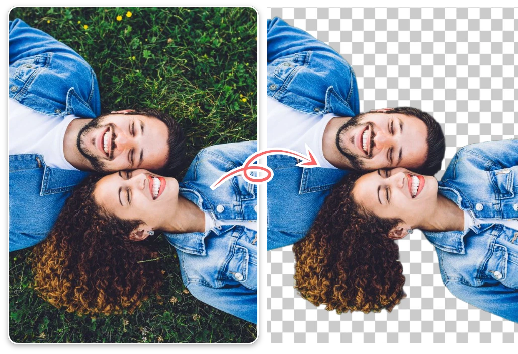 AI Filter before and after preview