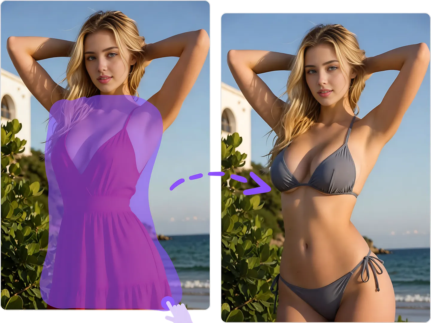Design Fashion Visuals with AI Clothes Remover