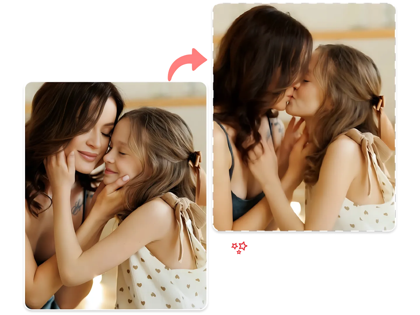 Turn Family Photos into AI Kissing Videos