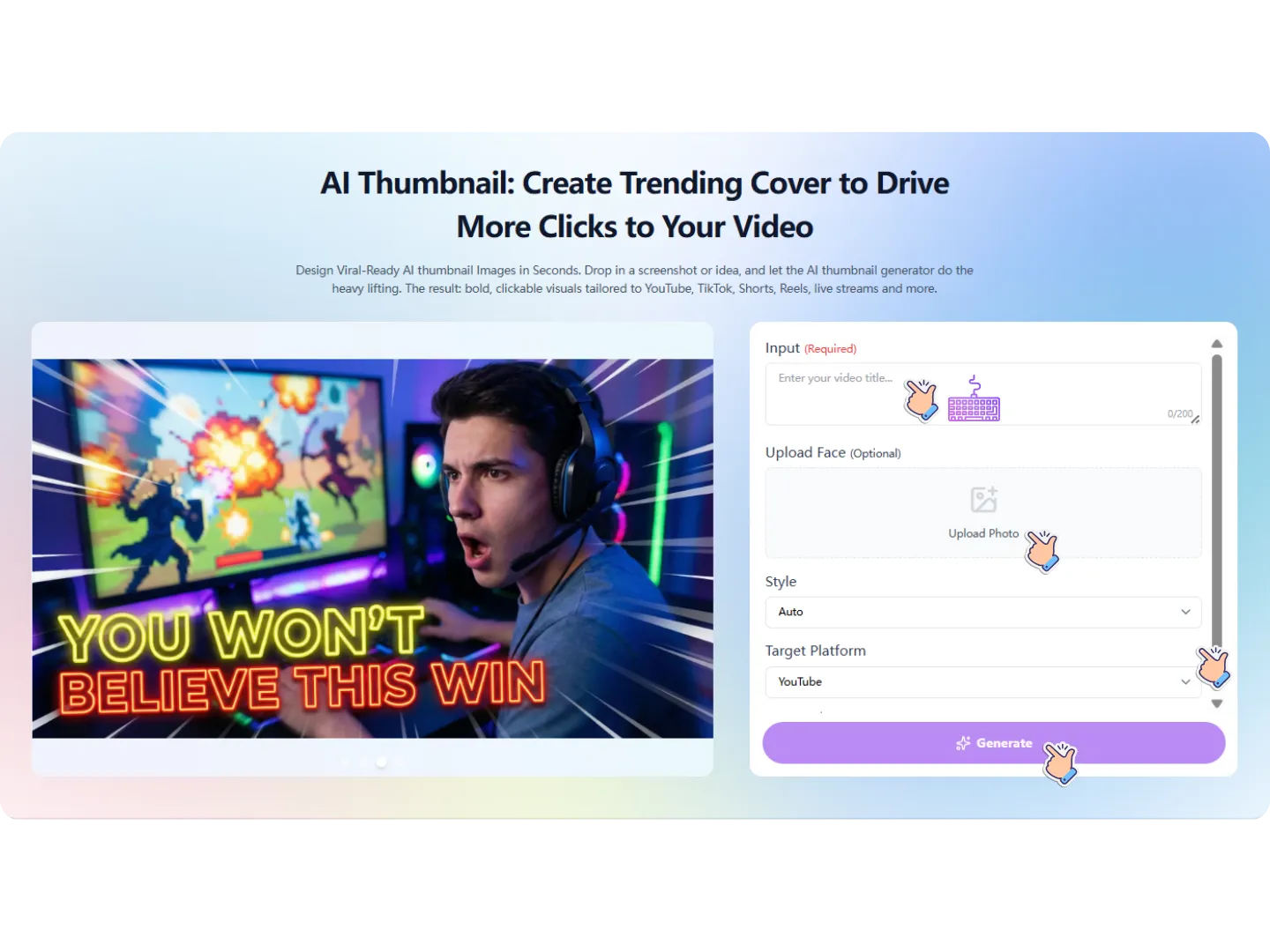 How to Use the AI Thumbnail in 3 Easy Steps