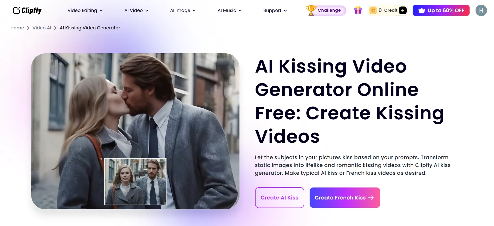 clipfly kiss generator