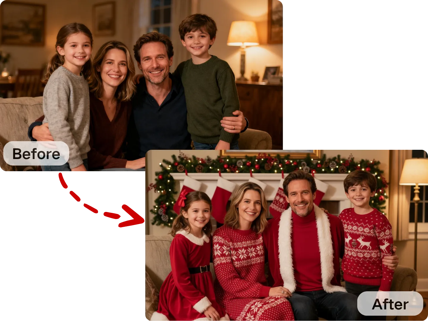 Family Cards & Photo Books Using the Christmas Filter
