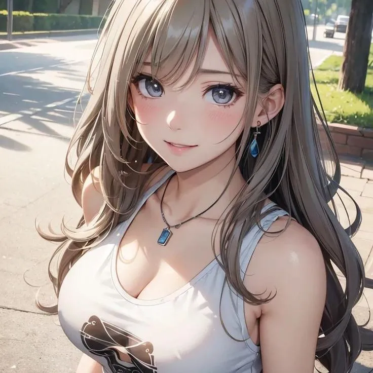 Anime Girl in Spring