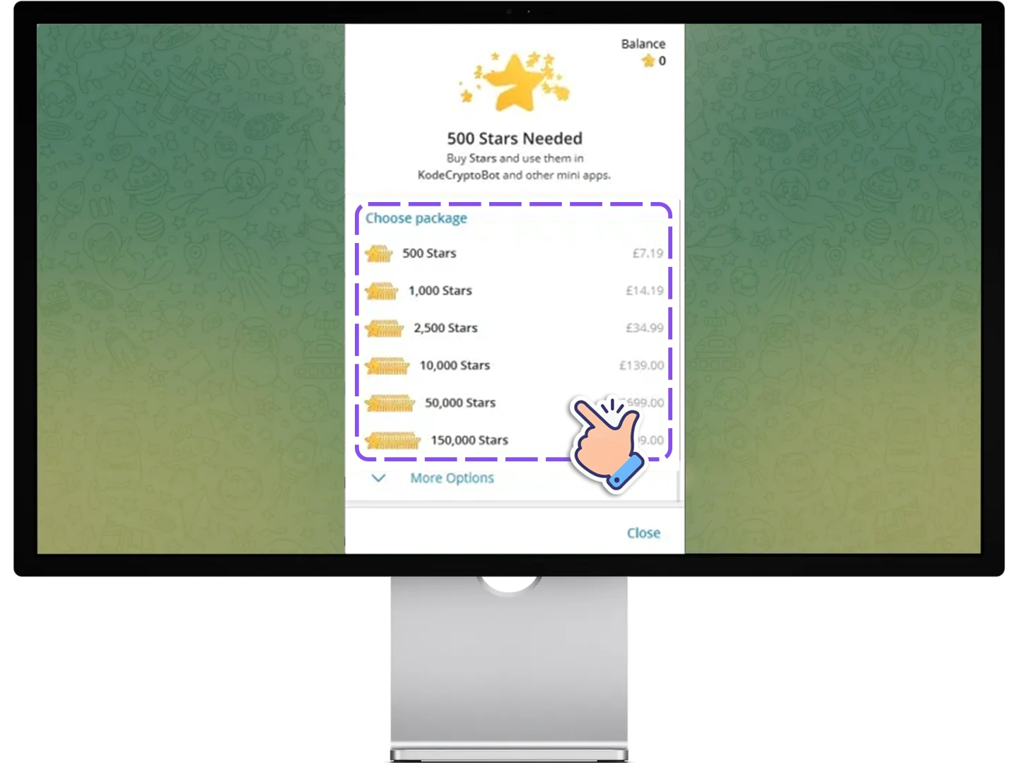 Buy Stars on Telegram Desktop before completing your Deepfake Maker payment